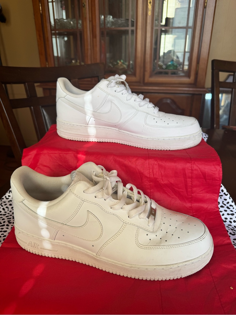 Nike White Low-Top Leather Sneakers